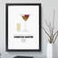 Pornstar Martini Cocktail - Picture Frame Typography-62804005-62804000