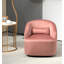 Fauteuil d'appoint pivotant à 360° en velours, entièrement assemblé-1180619595-1180619593