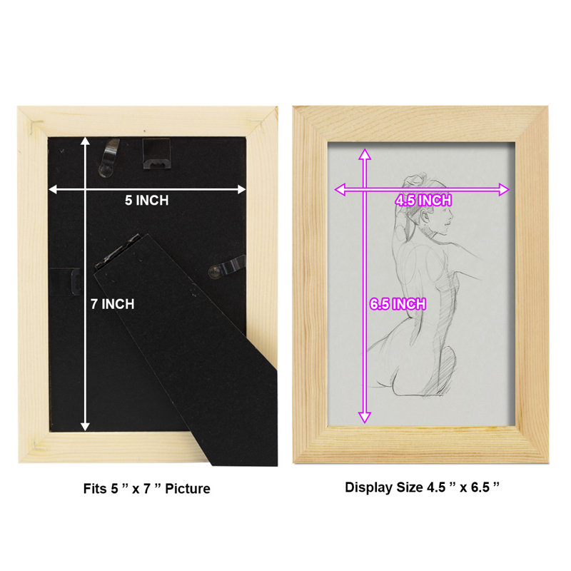 «Geltrude femelle dos croquis II», reproduction sur papier, H 8 po x l 6 po x P 1 po, Naturel