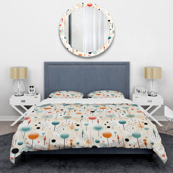 DesignArt Akenya No Geometric Shapes Duvet Cover Set | Wayfair