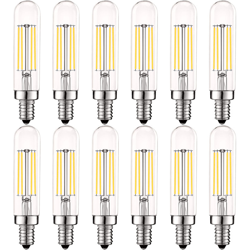 Ampoule à DEL à intensité variable de 5 watts (équivalent à 60 watts) T6 T6.5 DEL, culot E12 / candélabre, 4000 K