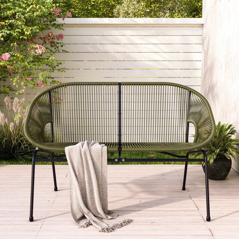 Causeuse de patio avec hamac moderne, Green