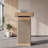 Small Reception Desk with 2-Tier Shelf & Cable Hole