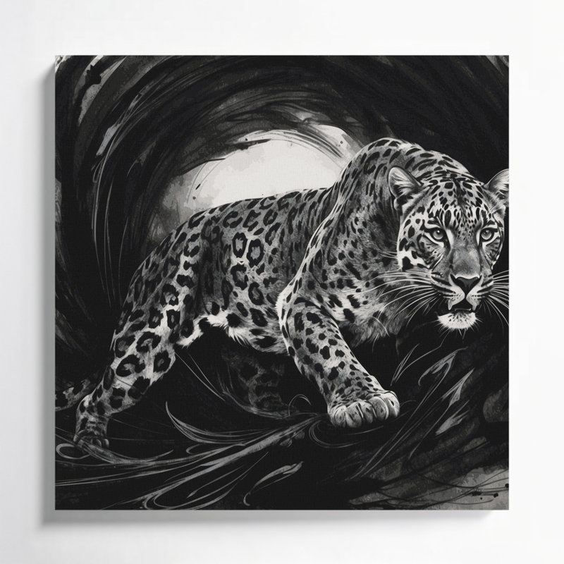«Big Cats Leopard», art mural sur toile, H 12 po x l 12 po