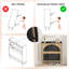 Armoire de rangement étroite à chaussures Wave Arch-870217161