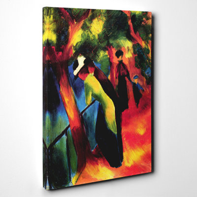Sunny Way by August Macke - Wrapped Canvas