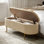 Ferdinand Paula Modern 50.5" Wide Velvet Flip Top Storage Bench with Metal Base