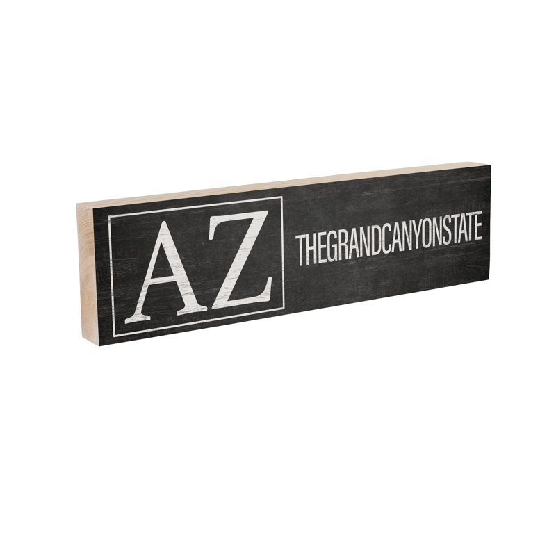 Plaque de cheminée State en bois 18 x 5 po Arizona