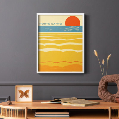 «Summer Abroad I», reproduction encadrée - bois massif