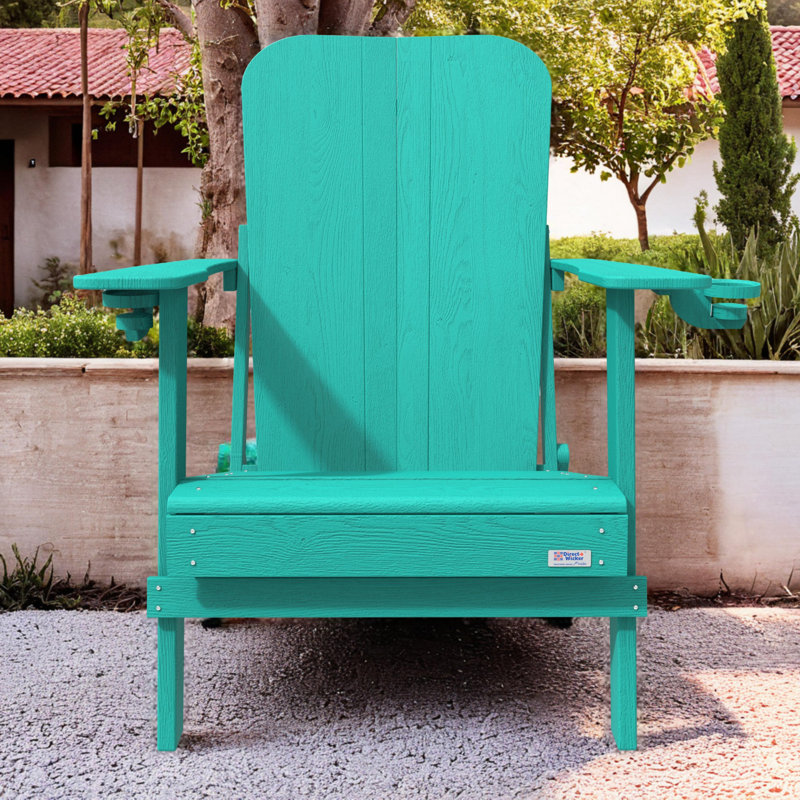 Chaise Adirondack d'extérieur Lois Wood, Vert