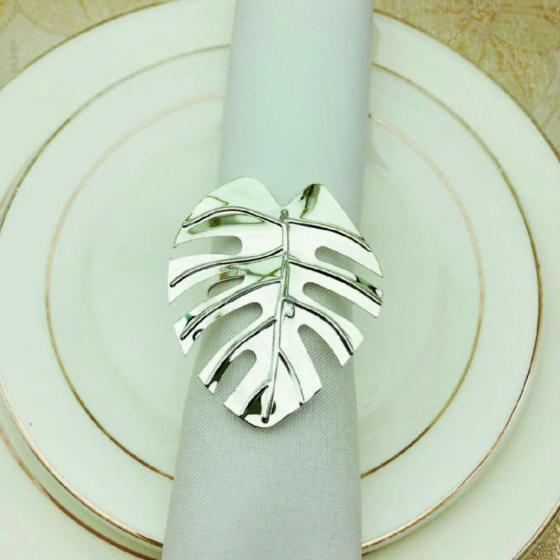 Metal Napkin Ring, Silver