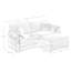 Two-Seater Sofa  With One Footrest, L-Shaped 2-Seater Sofa With Ottoman For Small Living Spaces-1087418287-1087418288