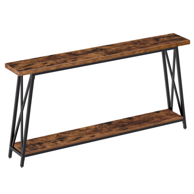 Sabira Console Table with Storage Extra Long Sofa Table Behind Couch by 17 Stories