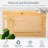 Dieurold 3 Piece Bamboo Cutting Board Set