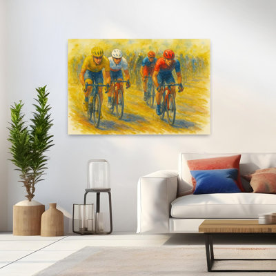 Art mural contemporain, "The final Breakaway of the Cycling Race"
