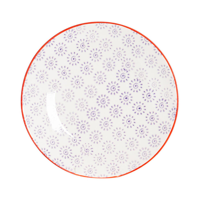 18cm Porcelain Appetiser Plate, Purple
