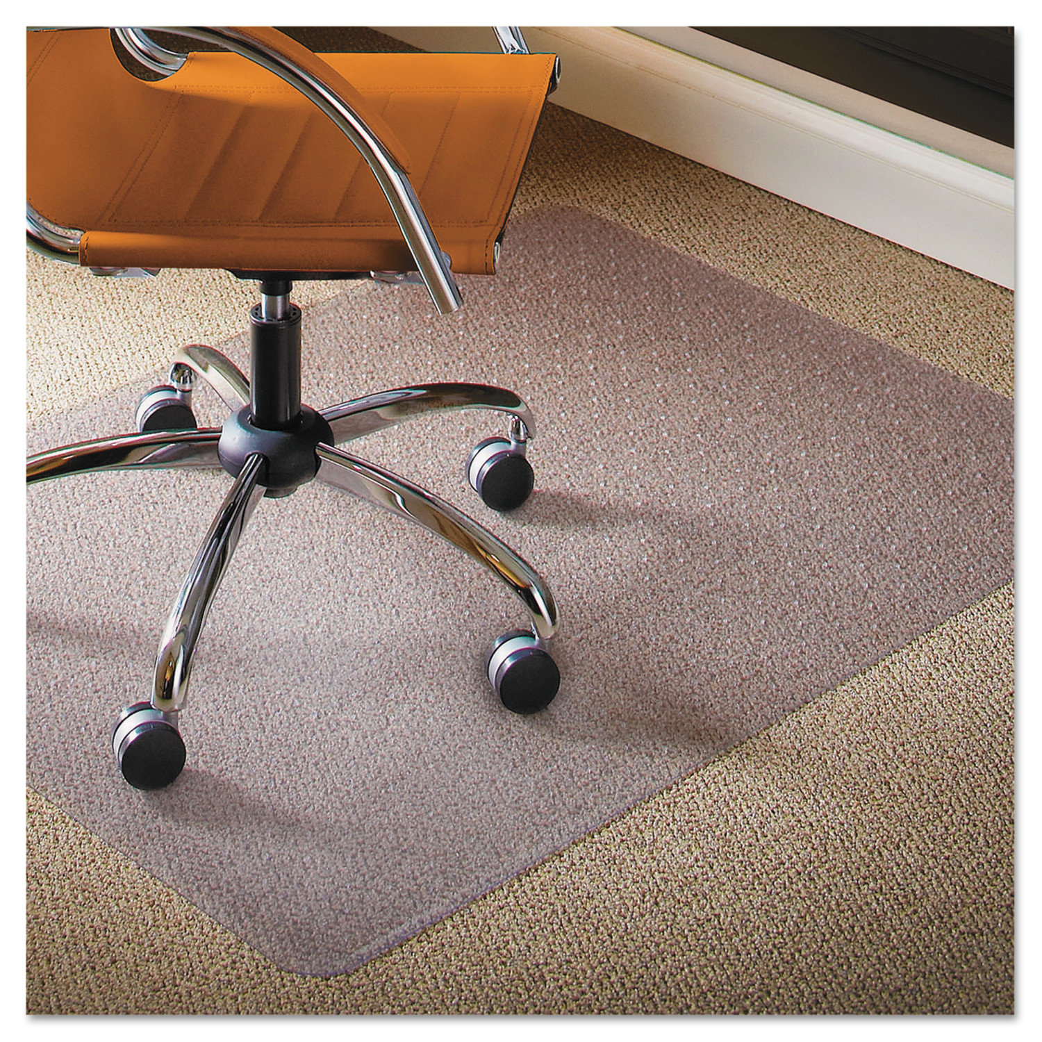 Rebrilliant Barna Low Pile Carpet Straight Edge Chair Mat Wayfair