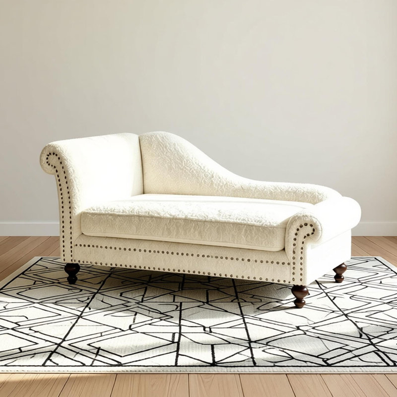 Chaise longue simple simple et luxueuse