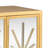 Starburst Solid Wood Accent Cabinet