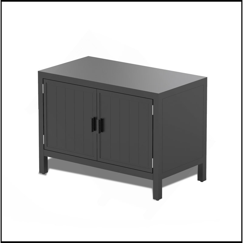 Îlot de cuisine extérieur avec rangement, îlot de rangement extérieur en aluminium pour table de cuisson, armoire de rangement pour barbecue avec table de préparation pour l'extérieur