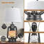 Ensemble de lampes de table noires 22 "avec USB Ahonesti-393603116