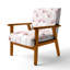 Chaise rembourrée Floral - Fauteuil rose coquelicots-1337380160
