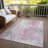Machine Washable Indoor/Outdoor Xhevrie Pink Rug-1247553518