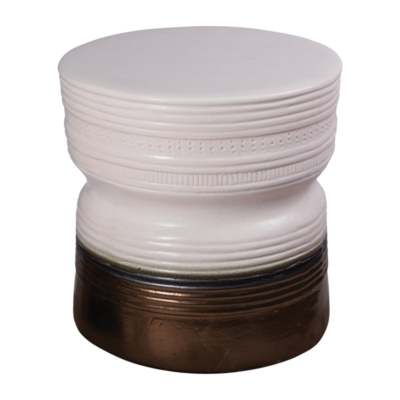Ancaris Garden Stool, Semi Gloss/Dark Brown