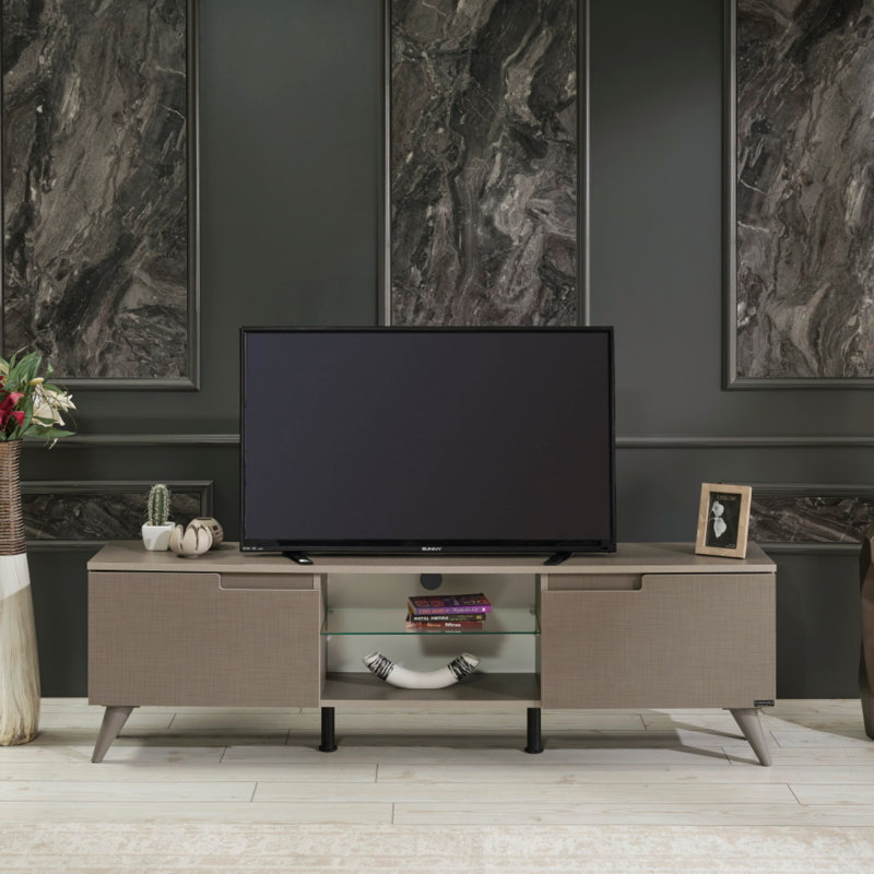 Unfinished TV Stand, Brown
