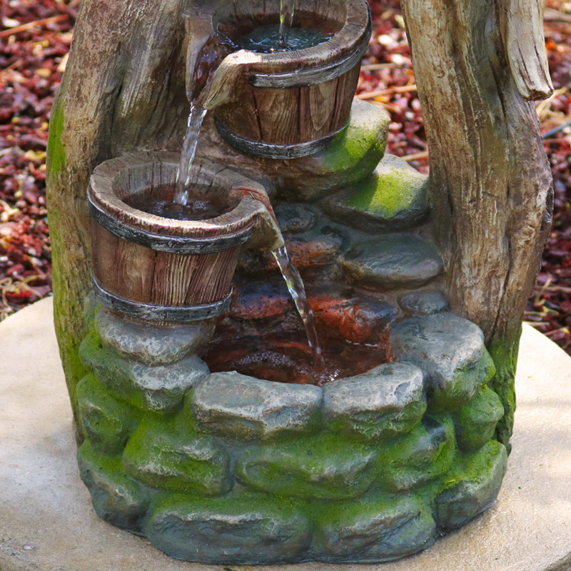 Ahmed Weather Resistant Floor Fountain with Light