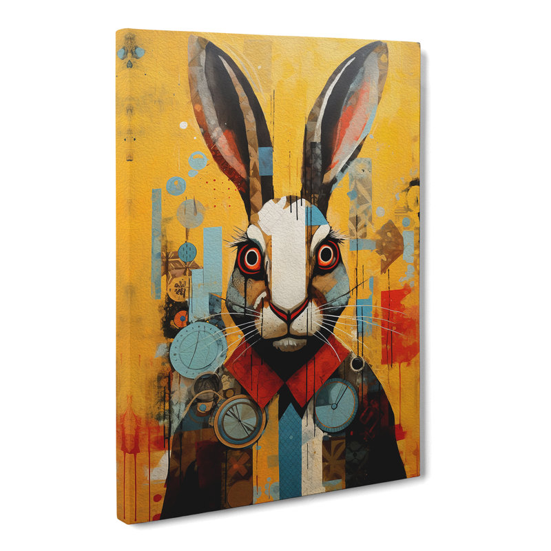 Rabbit Constructivism - No Frame Print, 76cm H x 50cm W x 3cm D