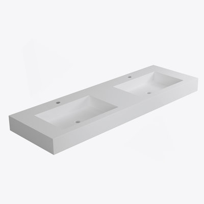Stone Resin Solid Surface Bathroom Vanity Basin Sink