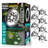 Bell+Howell Solar Powered 4 LED Disk Lights, Wireless Auto On/off Solar Pathway Garden Lights