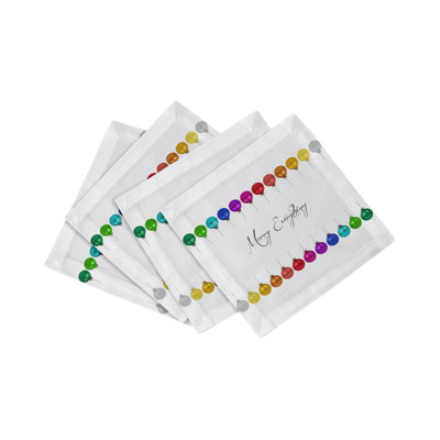 Merry Everything Cotton Sateen Cocktail Napkins