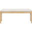 Table de cuisine extensible rétro avec 4 sièges et banc rembourrés, finition naturelle, plateau de table extensible, sièges confortables pour un repas détendu de style rétro, chaises à pieds courbés, deux couleurs