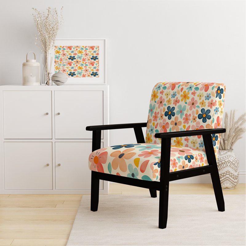 Chaise rembourrée For Kidsagers, Accoudoirs carrés noirs