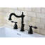 Tudor Widespread Bathroom Faucet with Drain Assembly-11174829
