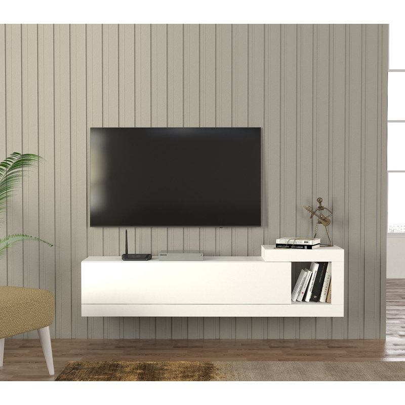 Adnrea TV Stand for TVs up to 65", White