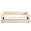 Lit de jour simple rembourré avec lit gigogne-1049315038