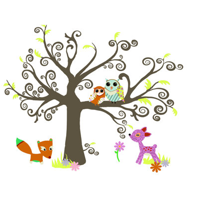 Forest Friends - Impression sur toile tendue