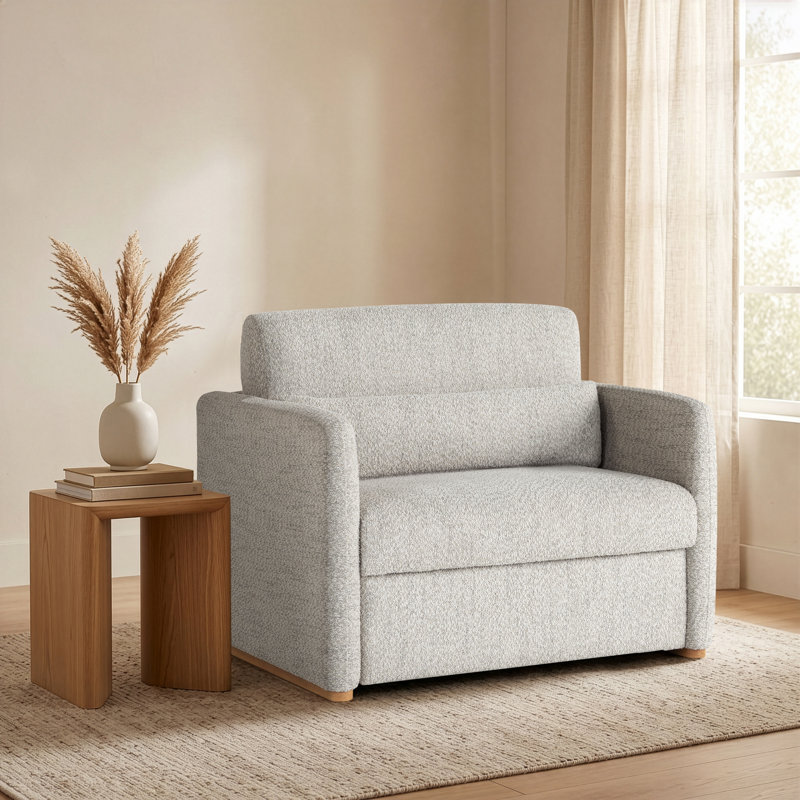 Fauteuil-lit convertible simple Serta Durango, Ivoire ivoire