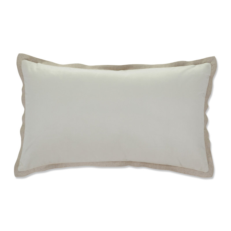 Coussin Flange Loden, 12 po x 20 po, Sable
