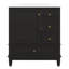 Meuble-lavabo de 30 po avec lavabo simple, armoire de salle de bain moderne avec une porte et une tablette à fermeture douce et trois tiroirs-128646962