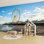 Murale auto-adhésive moderne pour la chambre à coucher Peel and Stick L 69 po x l 96 po avec imprimé Boardwalk