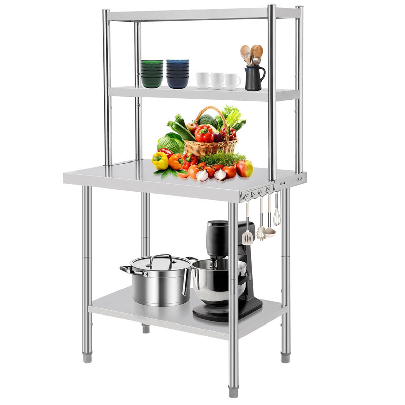 Stainless Steel Storage Rack, 165.1cm H x 91.4cm W x 61cm D