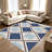 Blue Diamond carpet-easy to clean, machine-washable, soft and comfortable; suitable for door mats, kitchens, living rooms, bedrooms, corridors, and laundry areas. Easy to clean, durable carpet for home decoration.-129871381