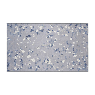 Tapis gris lavable à la machine