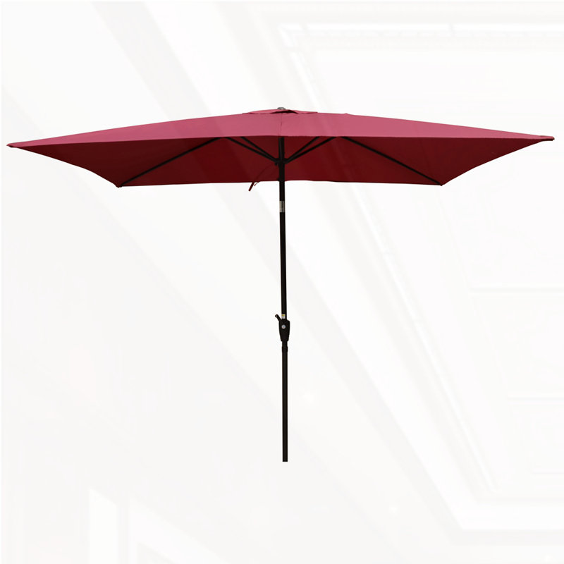Parasol d'extérieur imperméable 6 x 9 pi, Bourgogne