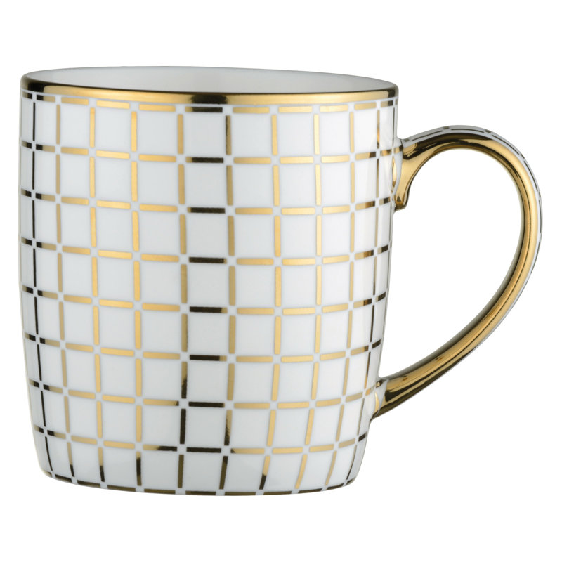 Lattice Mugs, Gold
