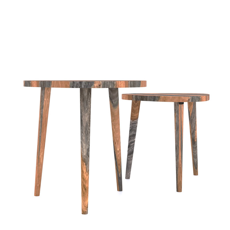 Angeni Solid Wood Nesting Tables